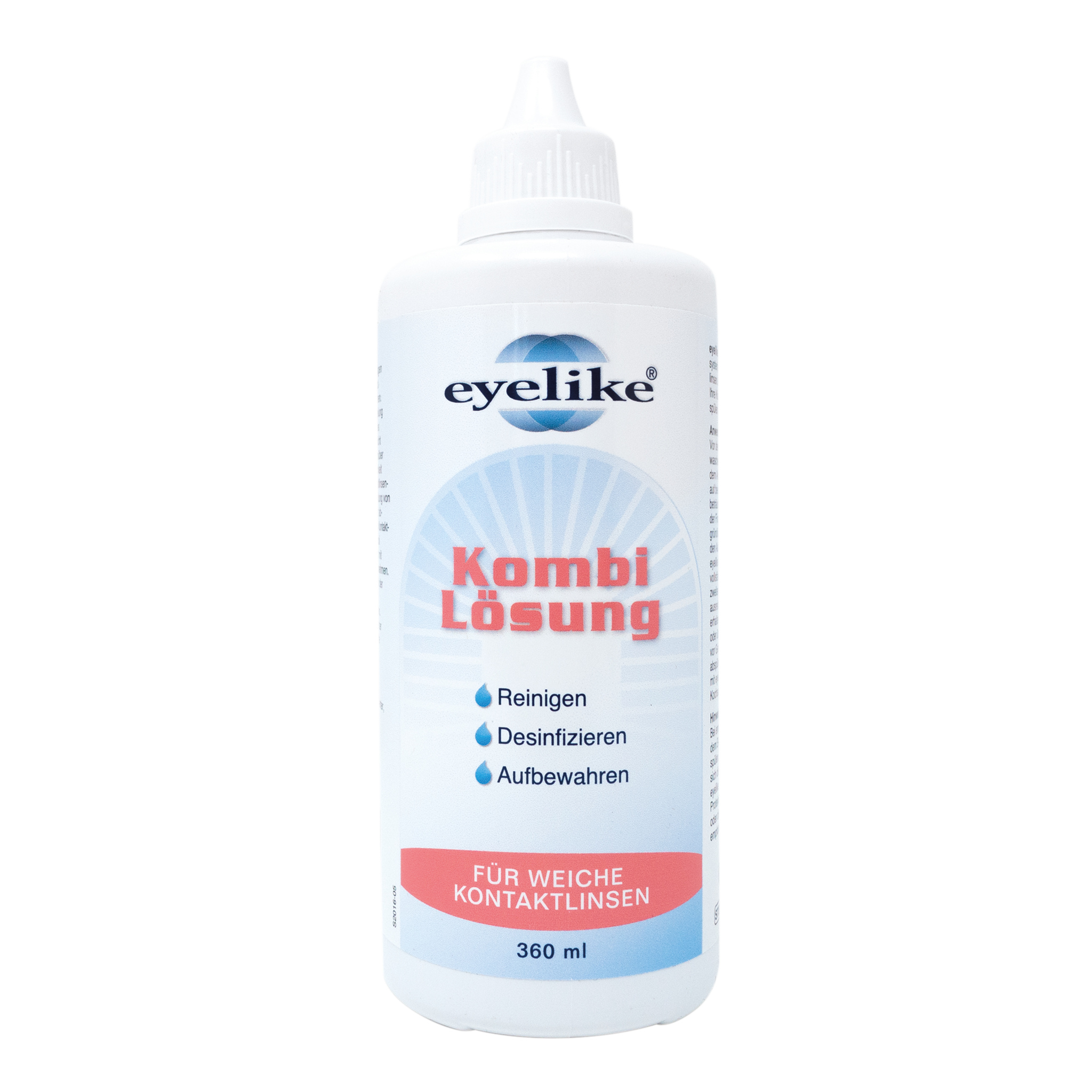 Vorderseite von eyelike Kombi Lösung - 360ml