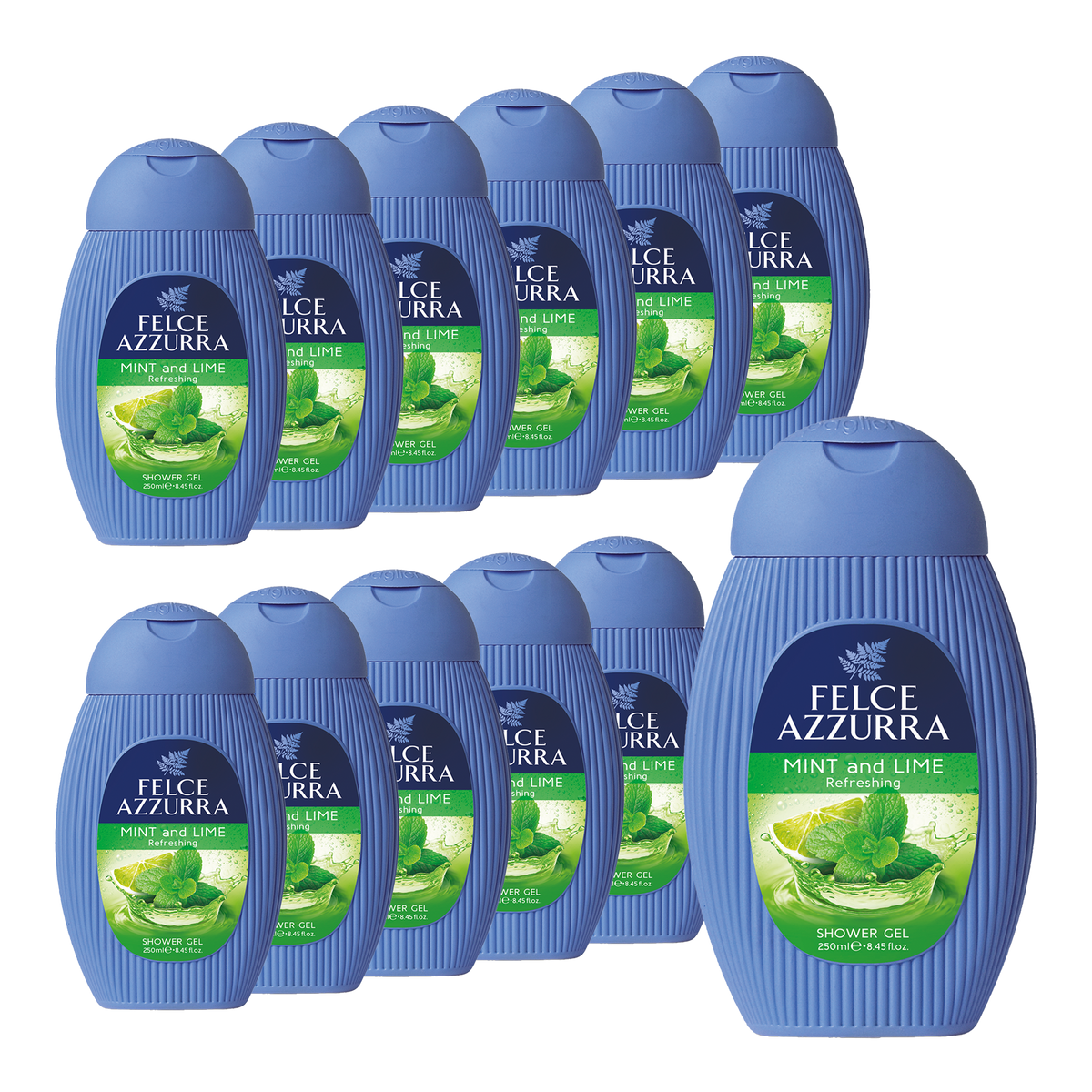 Vorderseite von Felce Azzurra Duschgel Mint and Lime