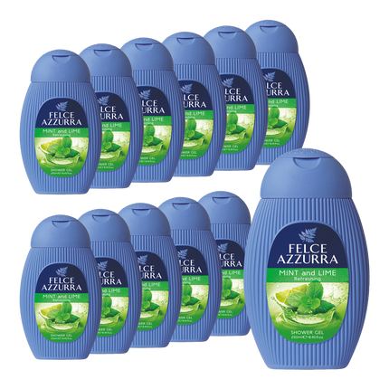 Vorderseite von Felce Azzurra Duschgel Mint and Lime