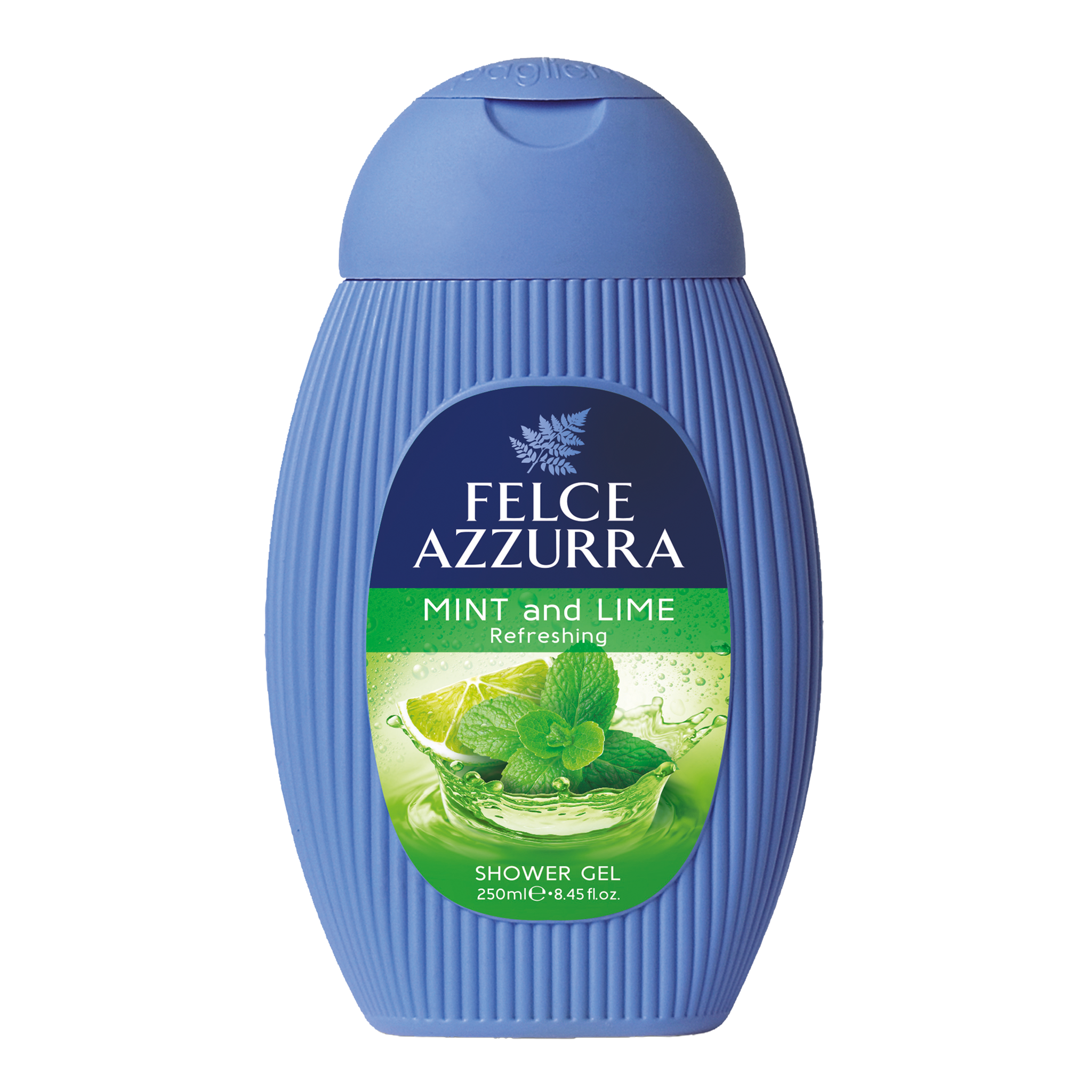 Vorderseite von Felce Azzurra Duschgel Mint and Lime