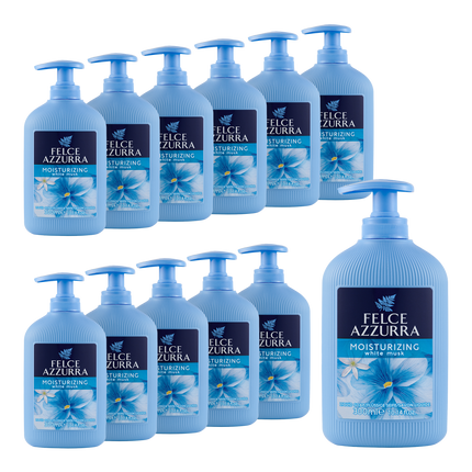 Vorderseite von Felce Azzurra Flüssigseife White Musk Moisturizing