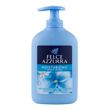 Vorderseite von Felce Azzurra Flüssigseife White Musk Moisturizing