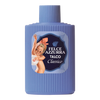 Vorderseite von Azzurra Körperpuder Flasche