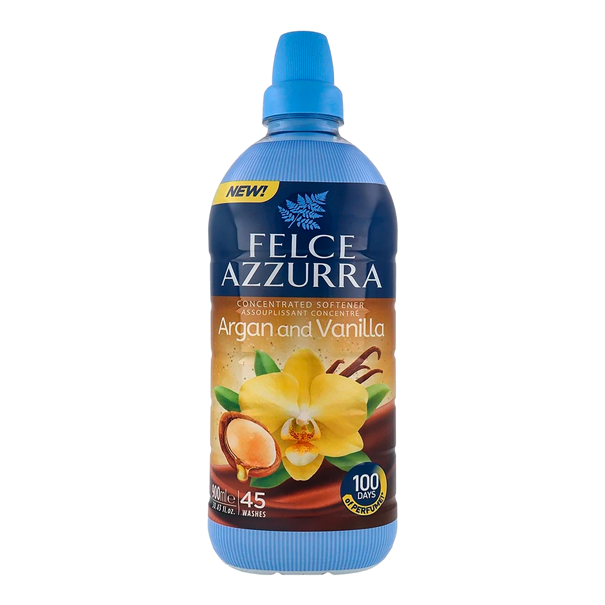 Vorderseite von Azzurra Weichspüler Argan and Vanilla
