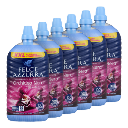 Vorderseite von Felce Azzurra Weichspüler XXL Orchidea Nera - 1840ml