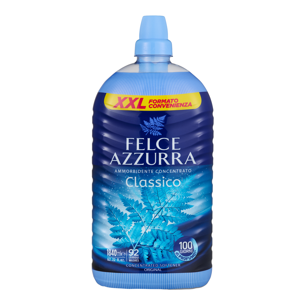 Vorderseite von Felce Azzurra Weichspüler XXL Classico - 1840ml