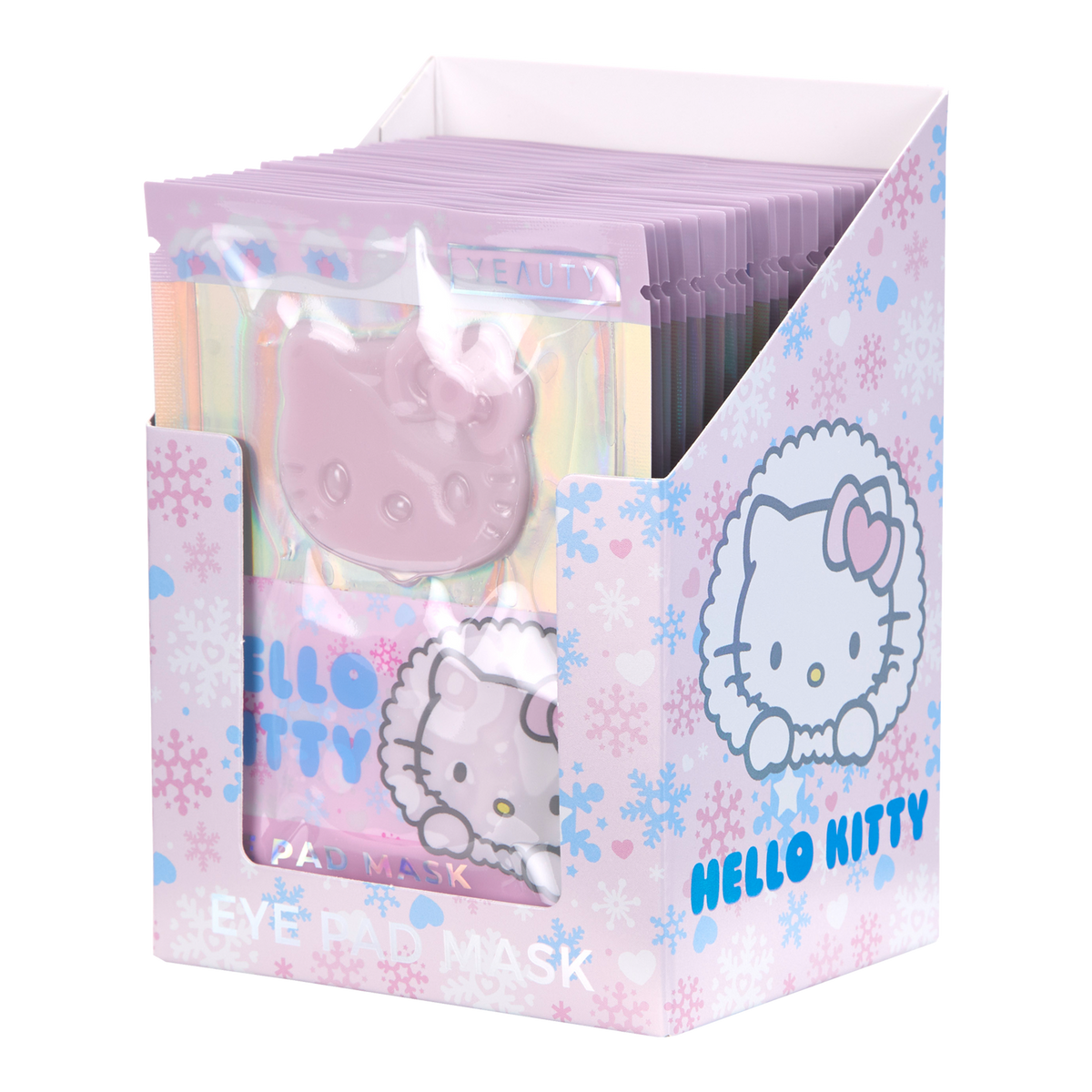 Vorderseite von YEAUTY Eye Pad Mask Hello Kitty Cozy Winter Goji Berry & Lychee - 25 x 1 Paar