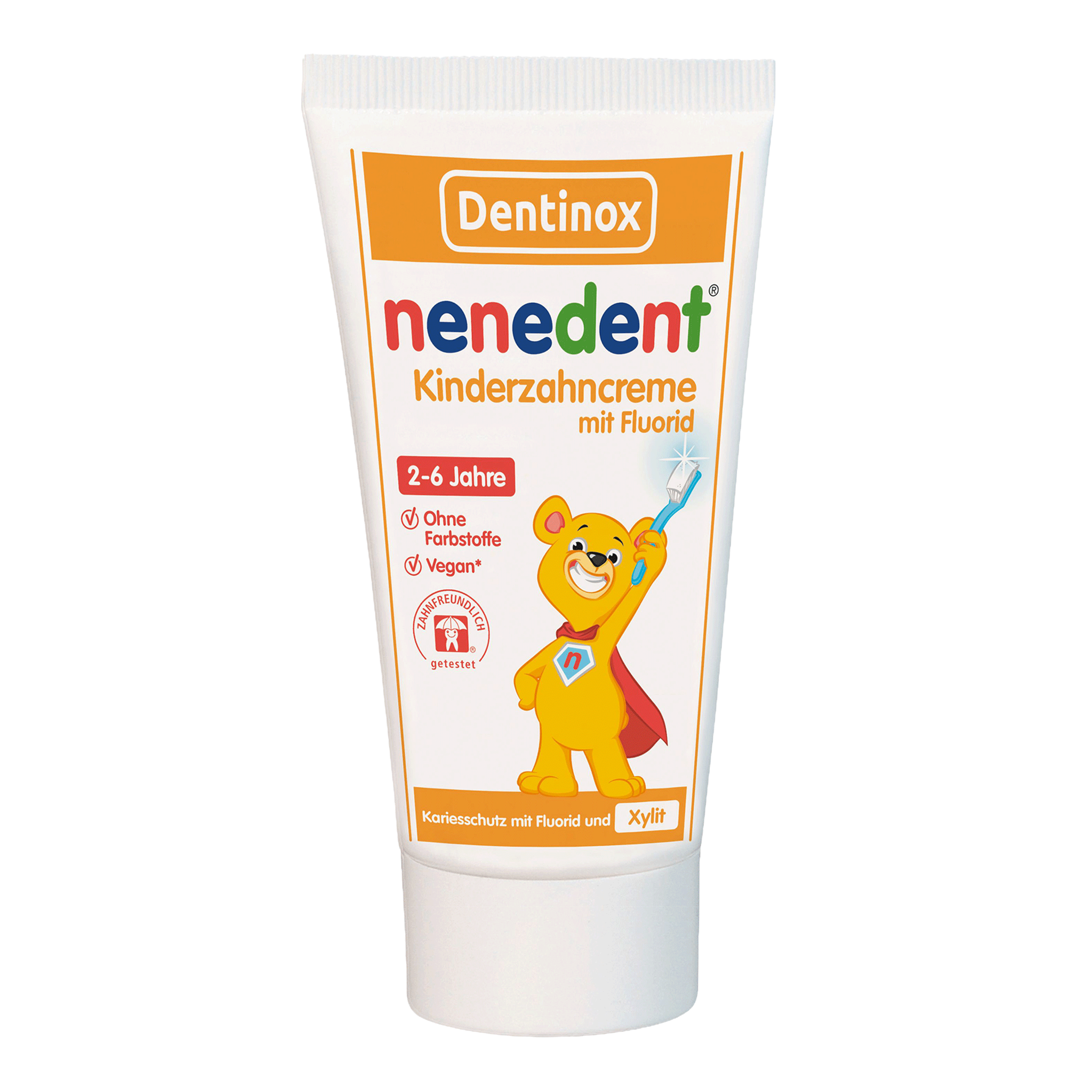 Vorderseite von nenedent Kinderzahncreme