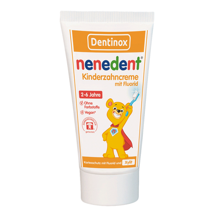 Vorderseite von nenedent Kinderzahncreme