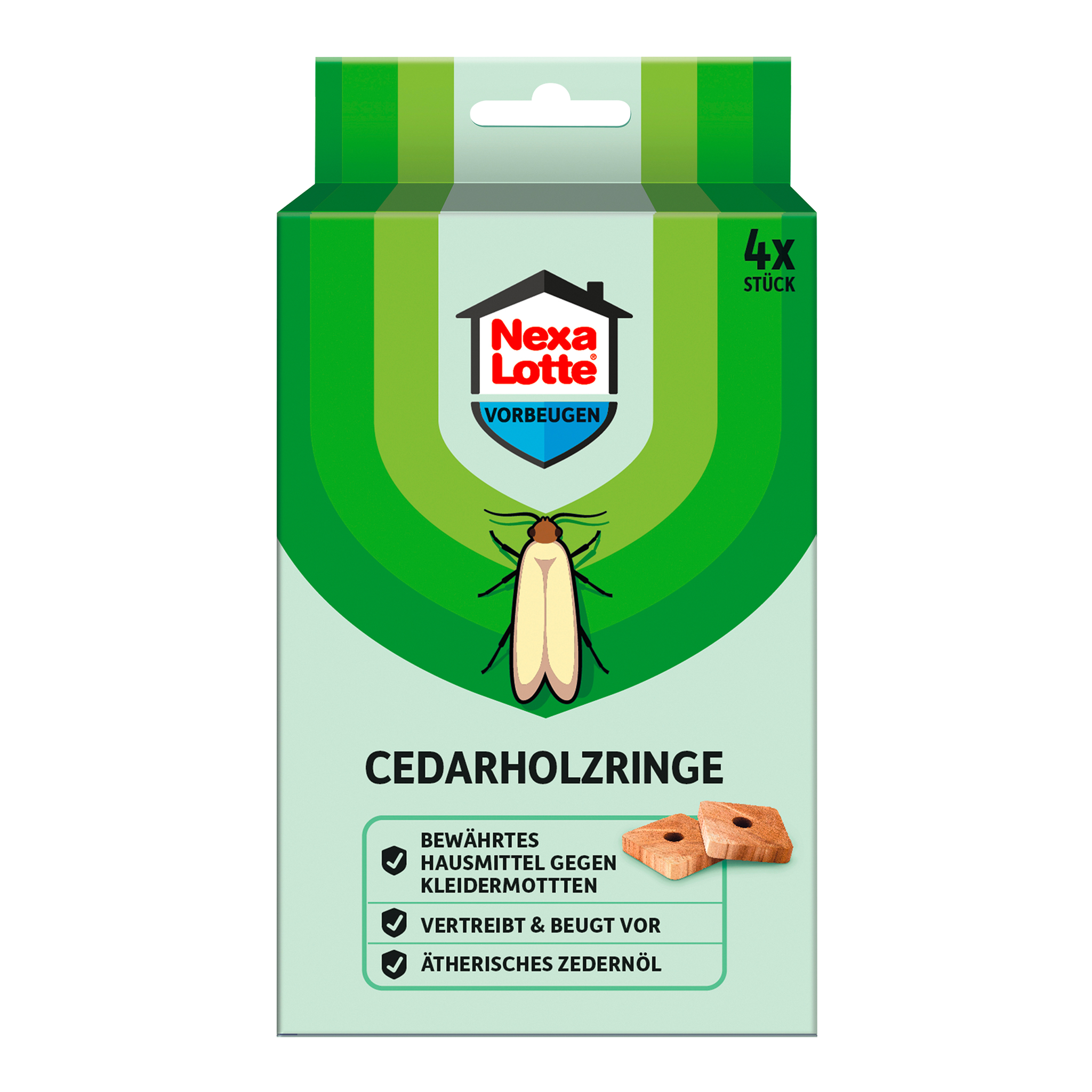 Vorderseite von Nexa Lotte Cedarholz-Ringe