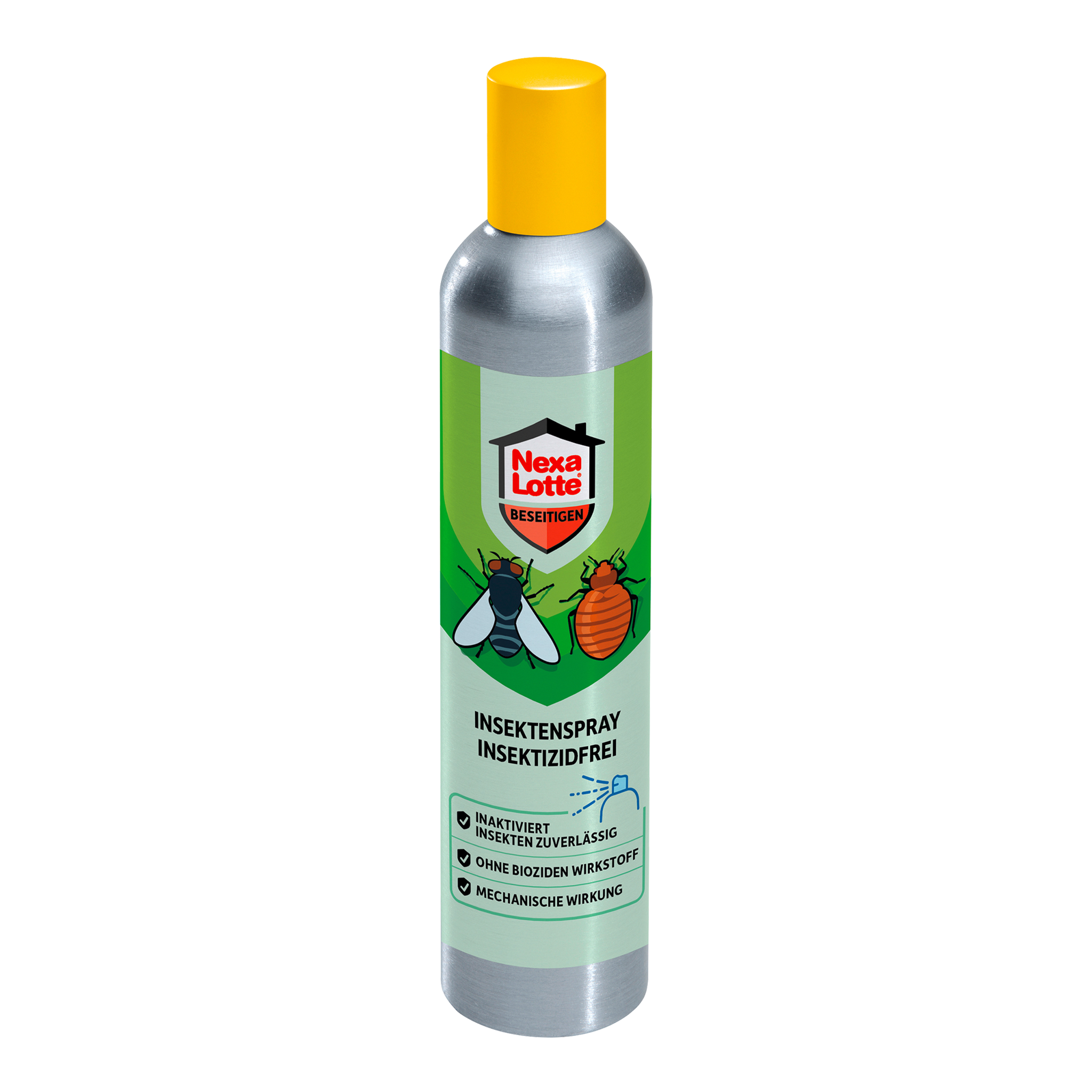 Vorderseite von Nexa Lotte Insektenspray insektizidfrei
