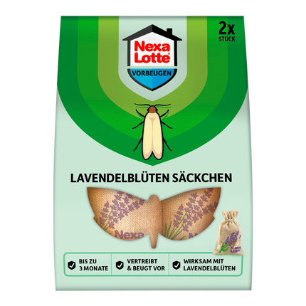 Vorderseite von Nexa Lotte Lavendelblüten Säckchen