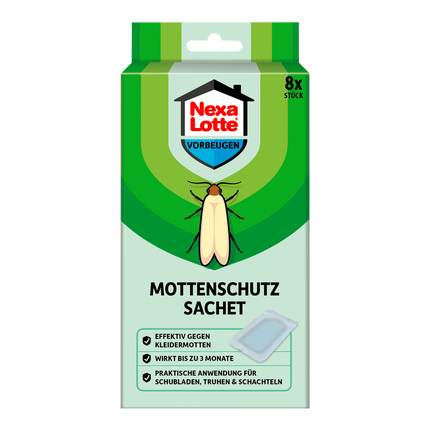 Vorderseite von Nexa Lotte Motten Sachet