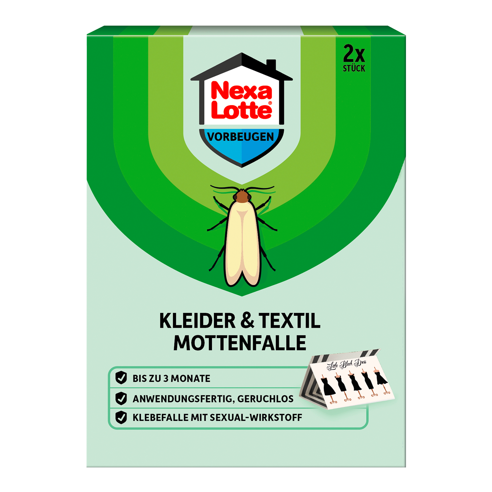 Vorderseite von Nexa Lotte Kleider- & Textil-Mottenfalle