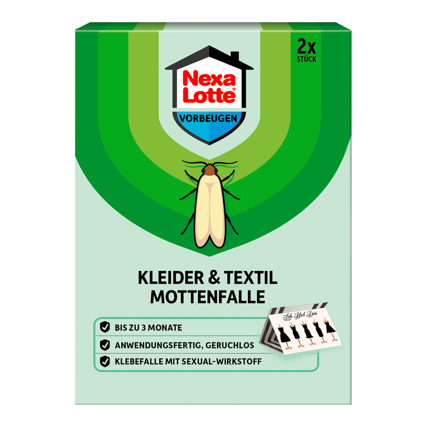 Vorderseite von Nexa Lotte Kleider- & Textil-Mottenfalle