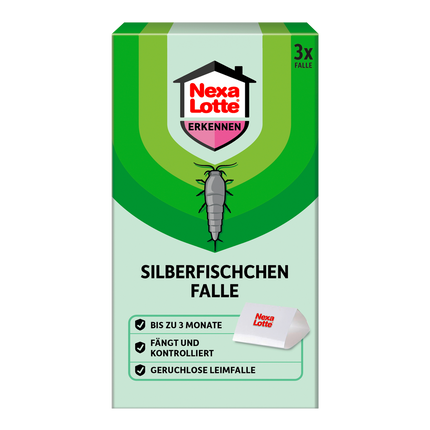 Vorderseite von Nexa Lotte Silberfischchen-Falle