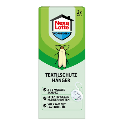 Vorderseite von Nexa Lotte Textilschutz Hänger
