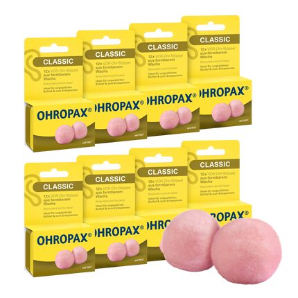 Vorderseite von OHROPAX Classic Ohrstöpsel - 8x12 Stück
