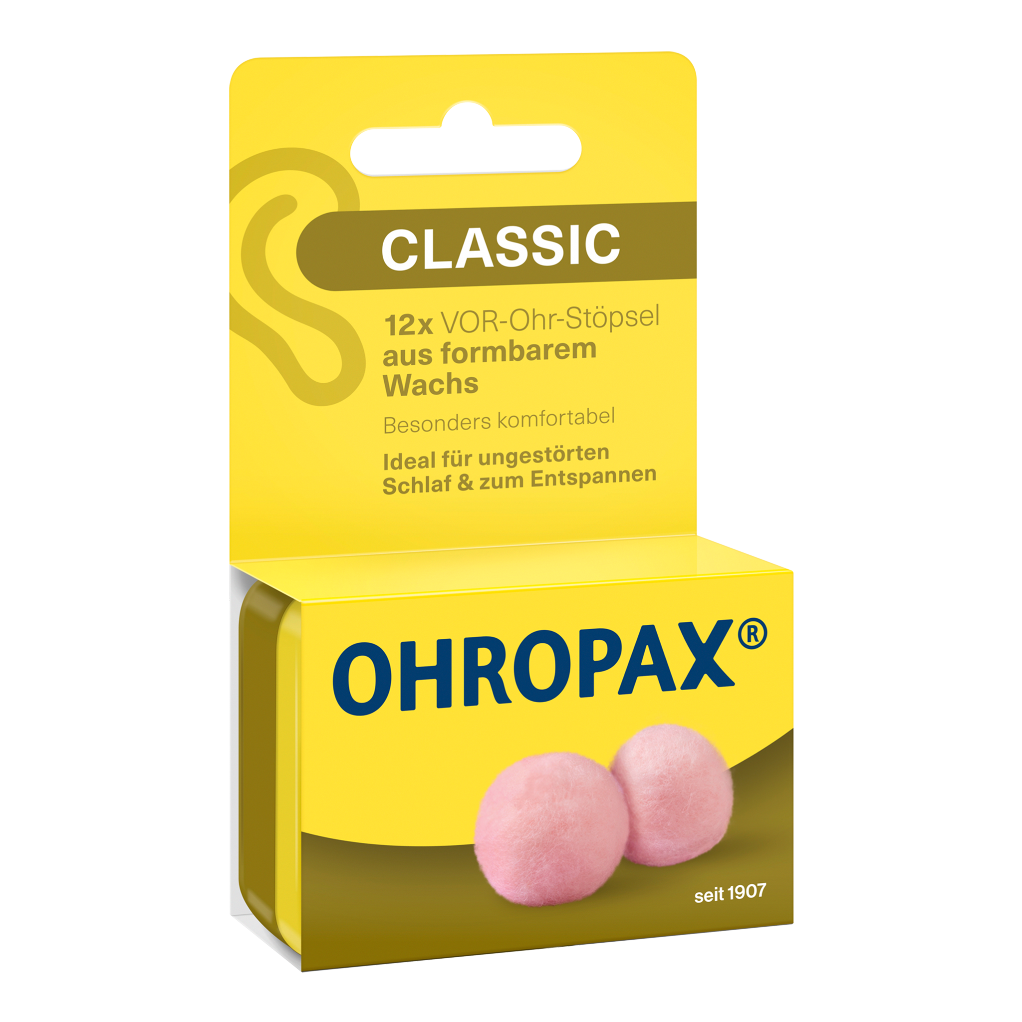 Vorderseite von OHROPAX Classic Ohrstöpsel