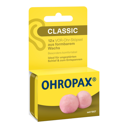 Vorderseite von OHROPAX Classic Ohrstöpsel