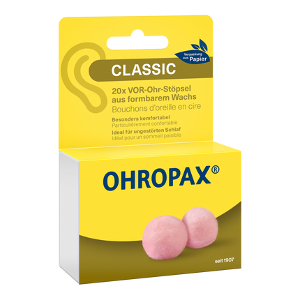 Vorderseite von OHROPAX Classic Ohrstöpsel