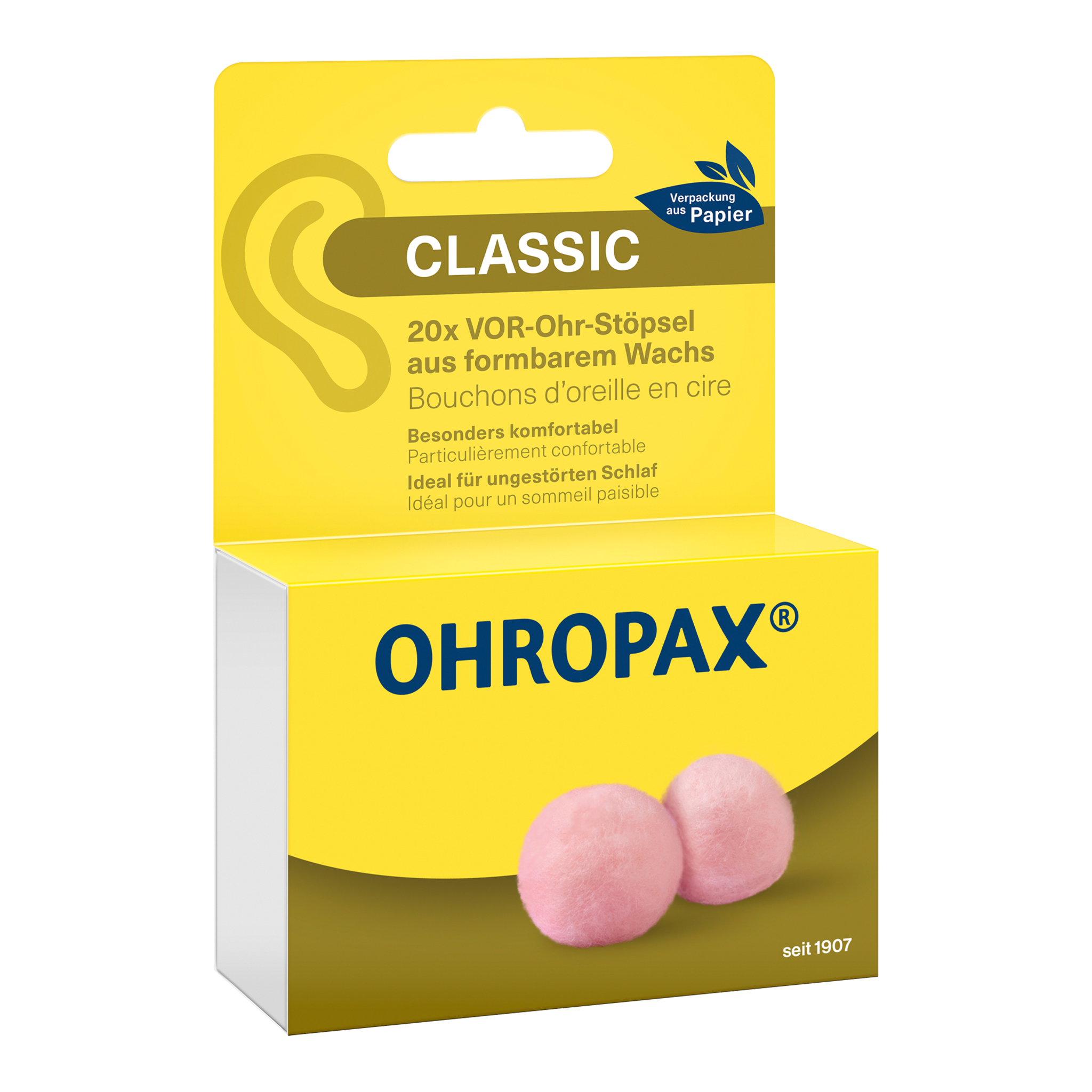 OHROPAX Classic Ohrstöpsel – 10x20 Stück