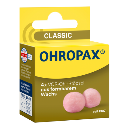 Vorderseite von OHROPAX Classic Ohrstöpsel
