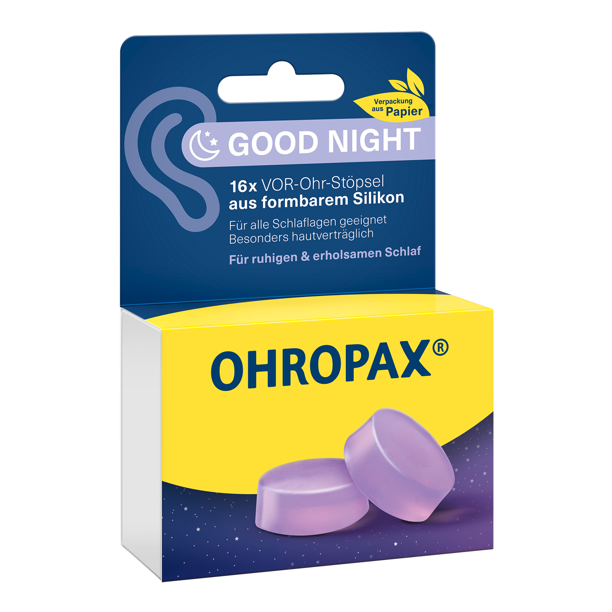 Vorderansicht von  OHROPAX Good Night Ohrstöpsel