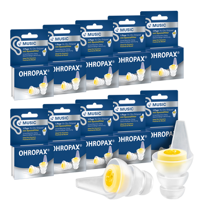 Vorderseite von OHROPAX Music Ohrstöpsel - 10x1 Paar