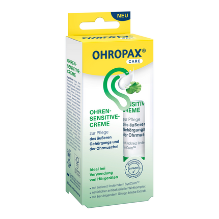 Vorderseite von OHROPAX Ohren-Sensitive-Creme