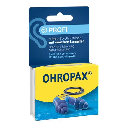 Vorderseite von OHROPAX Profi Ohrstöpsel