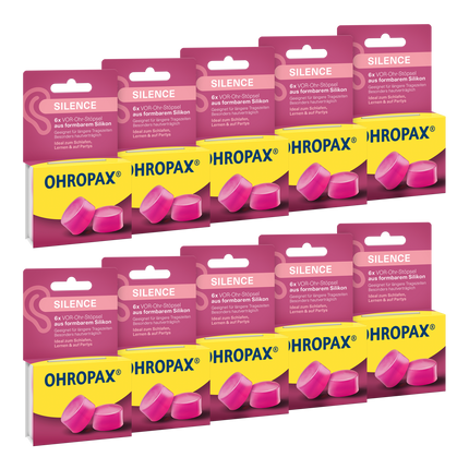 Vorderseite von OHROPAX Silence Ohrstöpsel - 10x6 Stück