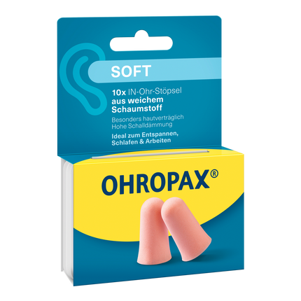 Vorderseite von OHROPAX Soft Ohrstöpsel