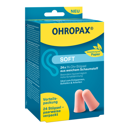 Vorderansicht von OHROPAX Soft Ohrstöpsel