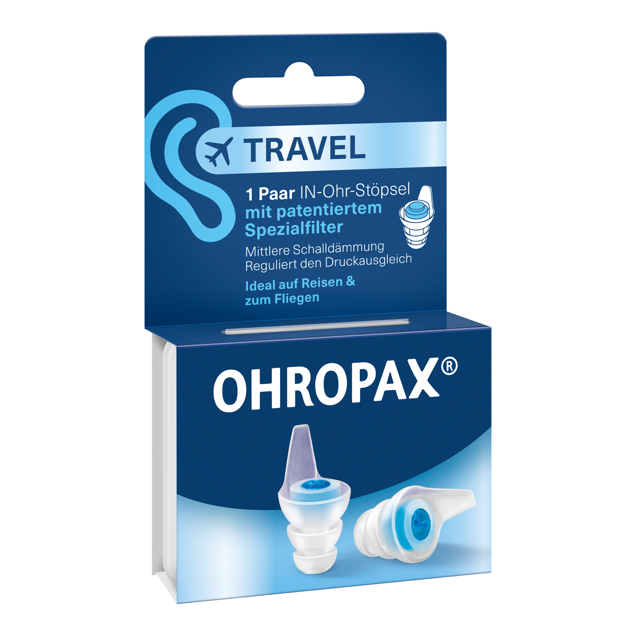 Vorderseite von OHROPAX Travel Ohrstöpsel