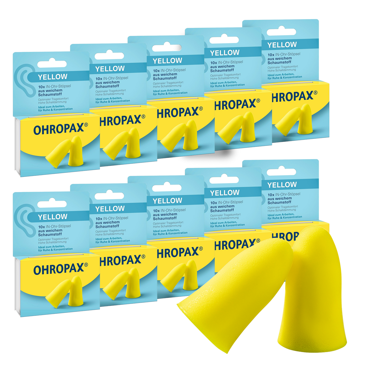 Vorderansicht von OHROPAX Yellow