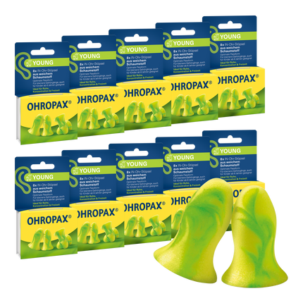 Vorderseite von OHROPAX Young Ohrstöpsel - 10x8 Stück