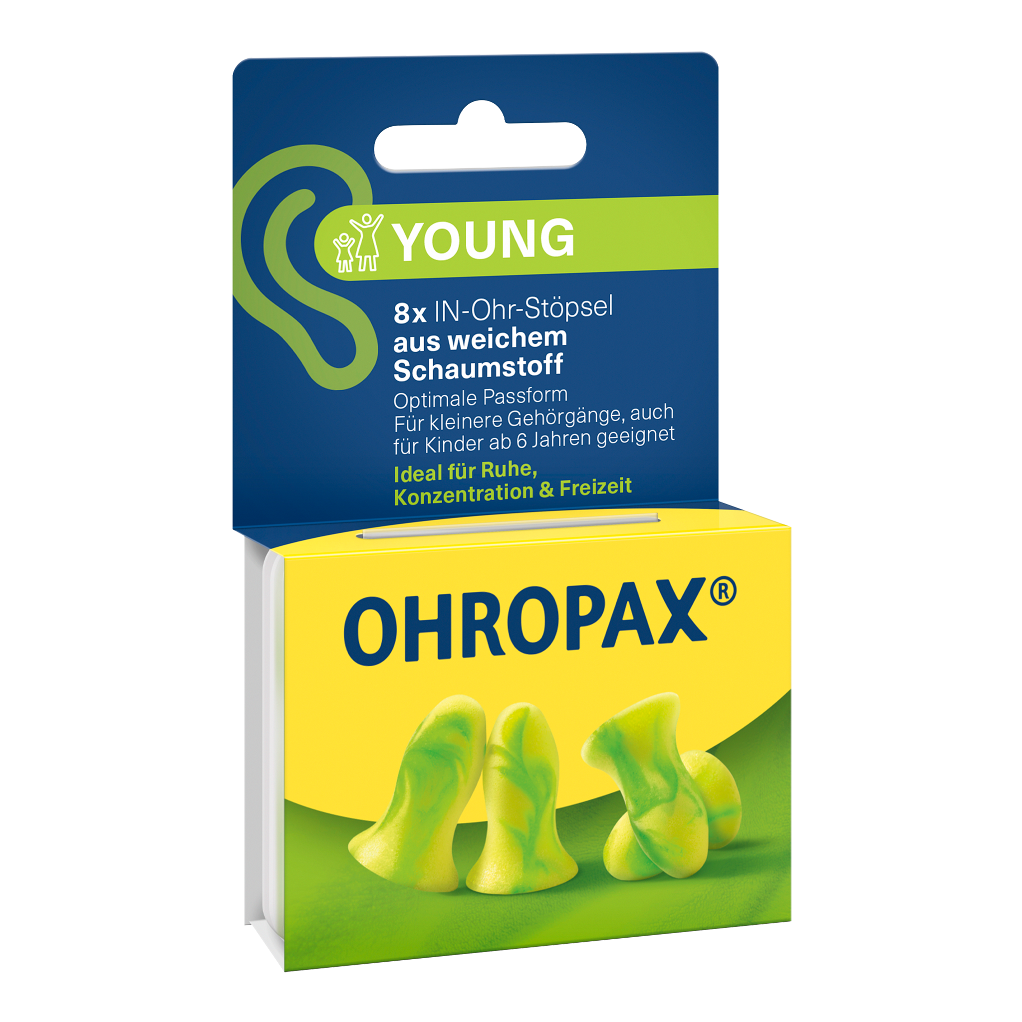 Vorderseite von OHROPAX Young Ohrstöpsel