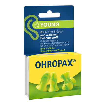 Vorderseite von OHROPAX Young Ohrstöpsel