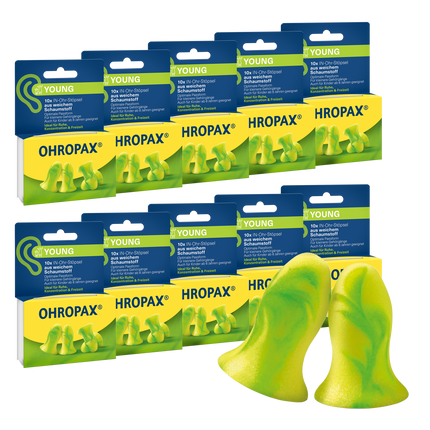 Vorderseite von OHROPAX Young Ohrstöpsel - 10x10 Stück