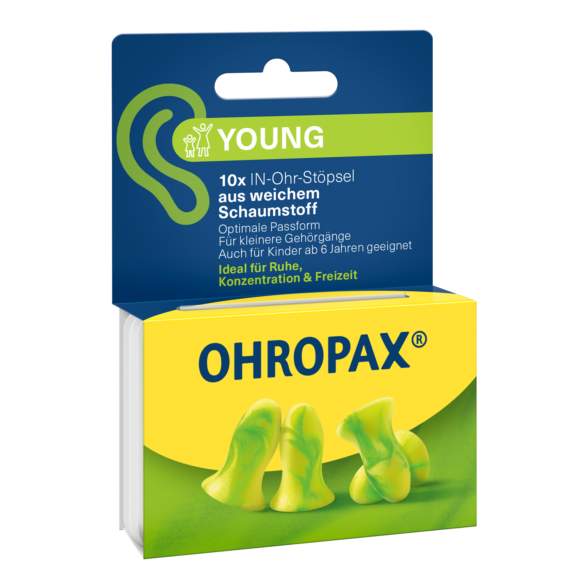 Vorderseite von OHROPAX Young Ohrstöpsel