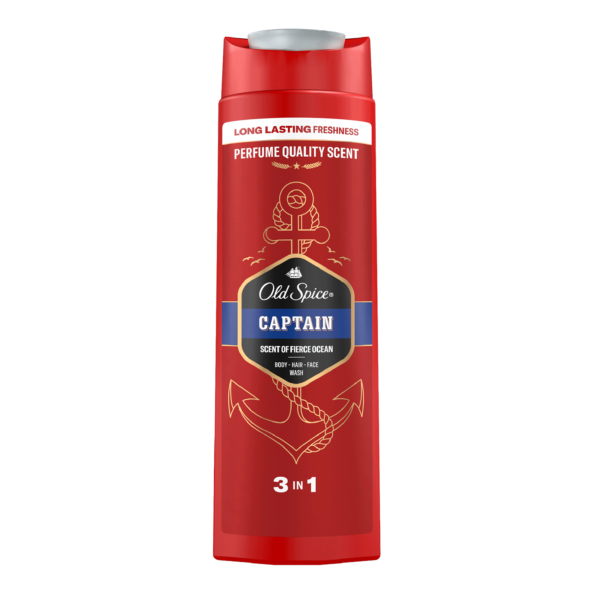 Vorderseite von Old Spice 3in1 Shower Gel Captain XL