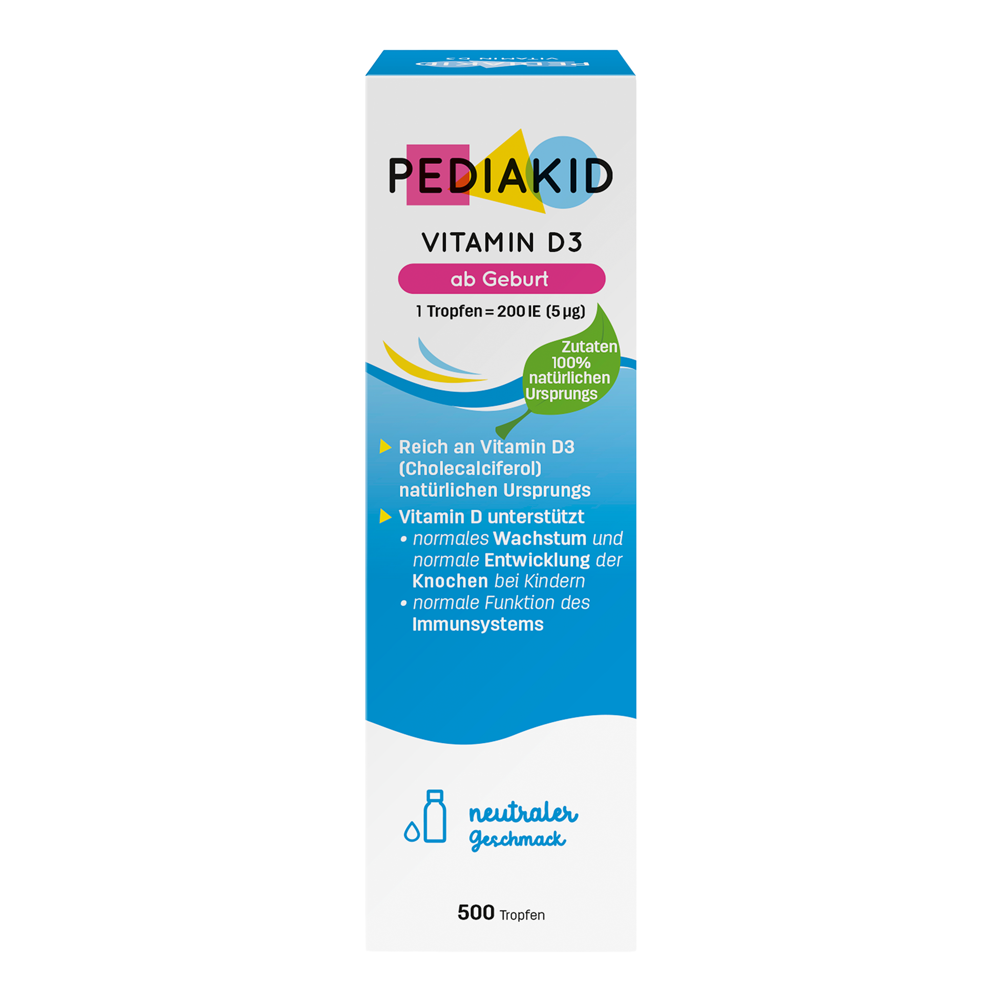 Vorderseite von PEDIAKID® Vitamin D3