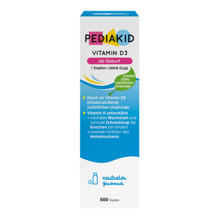 Vorderseite von PEDIAKID® Vitamin D3