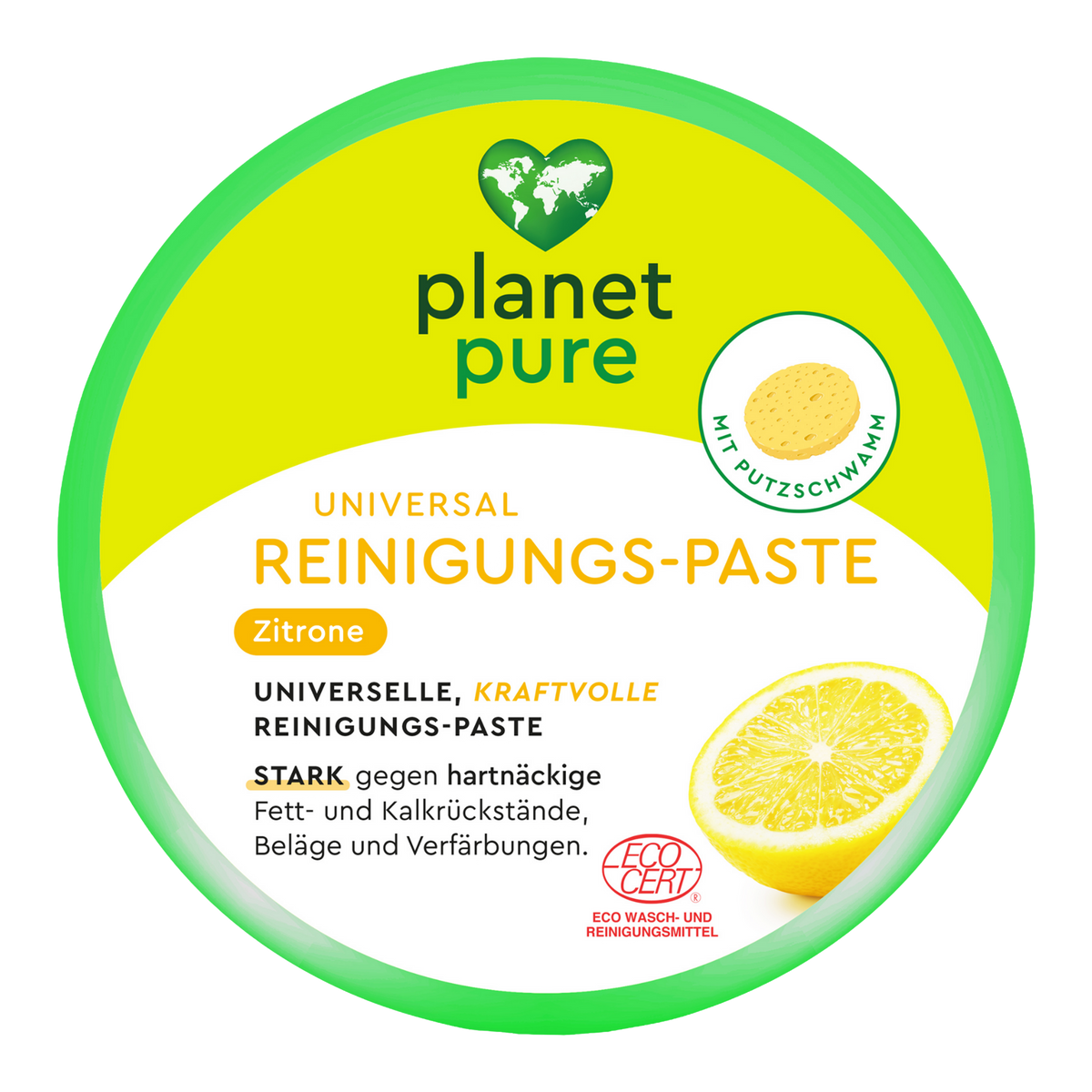 Planet Pure Universal Reinigungs-Paste Zitrone - 8x300g