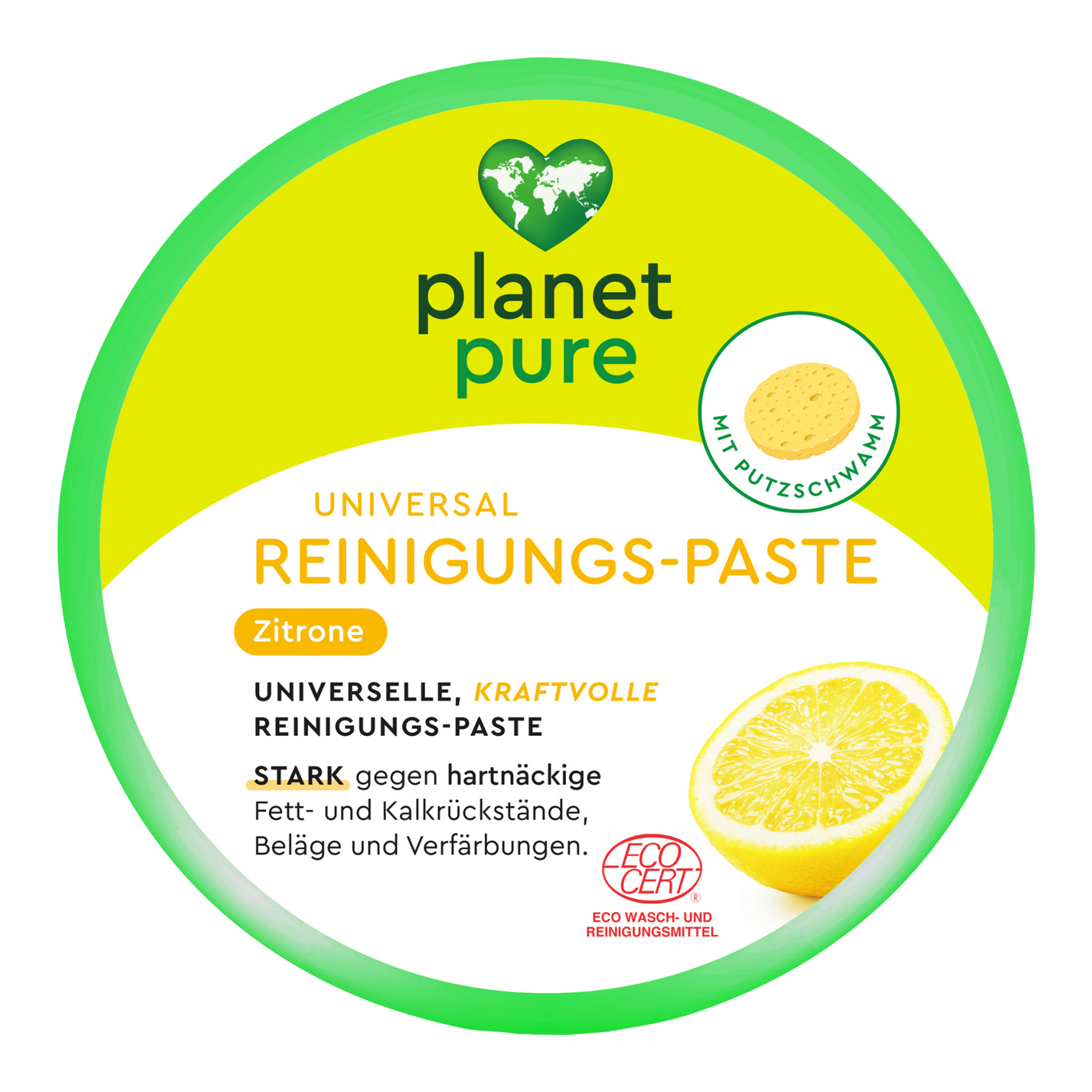 Planet Pure Universal Reinigungs-Paste Zitrone - 300g