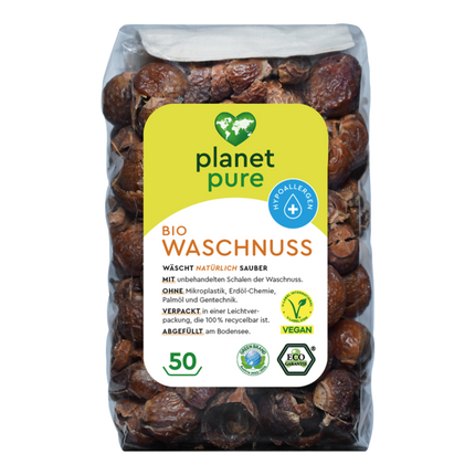 Vorderseite von Planet Pure Bio Waschnuss