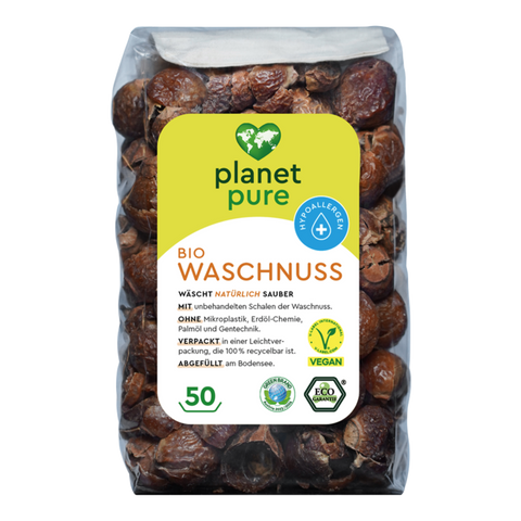 Vorderseite von Planet Pure Bio Waschnuss