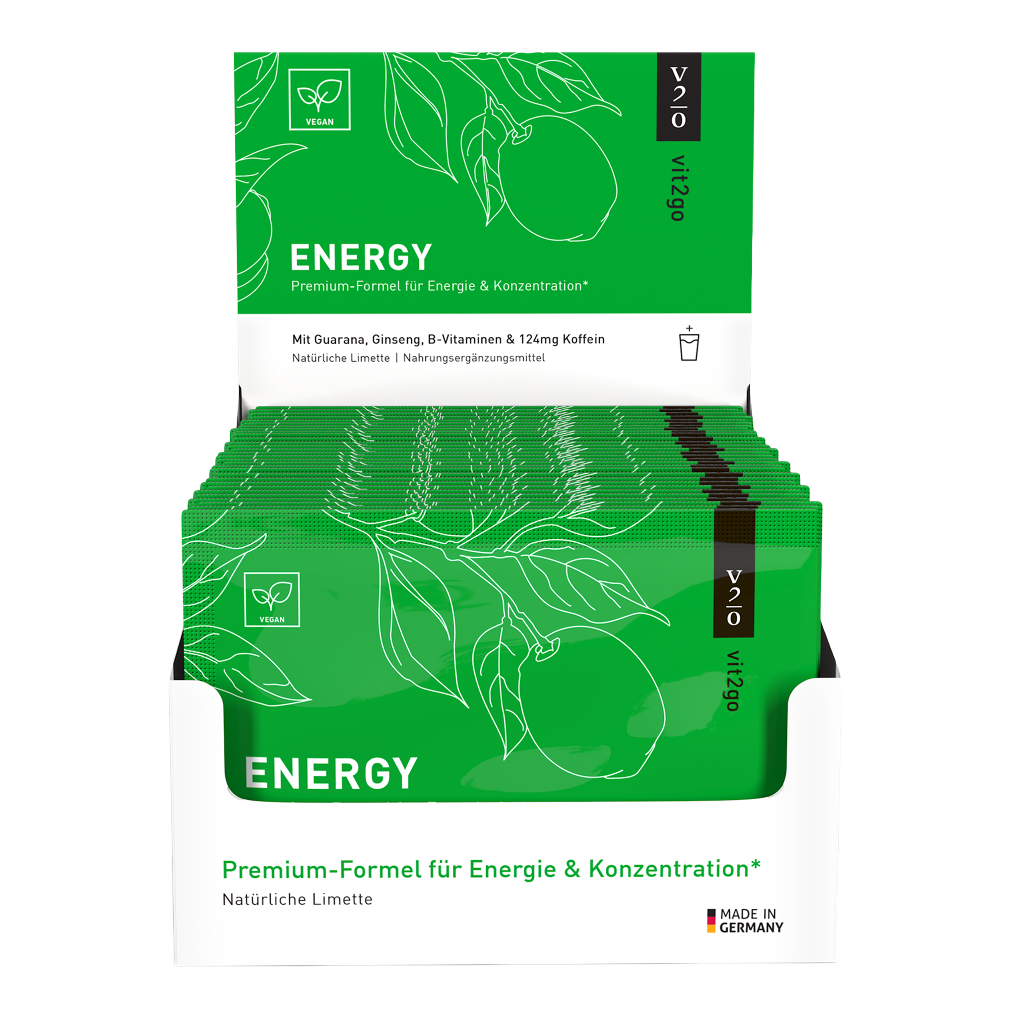 Vorderseite von Vit2go Energy 300g