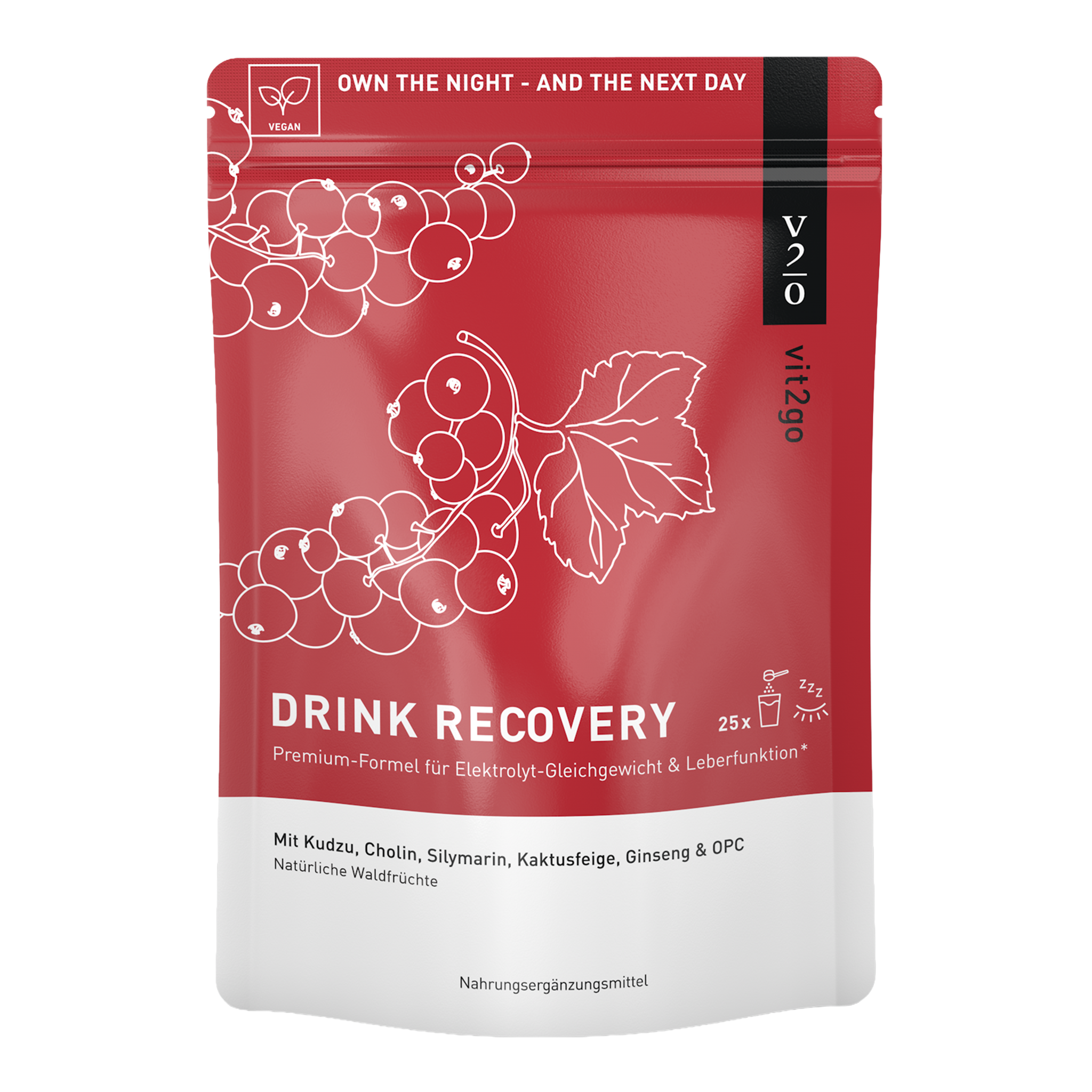 Vorderseite von Vit2go Drink Recovery